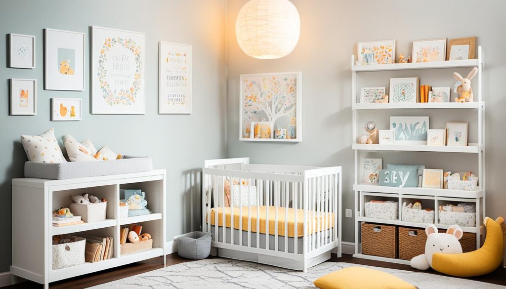 Safe reading space in nursery