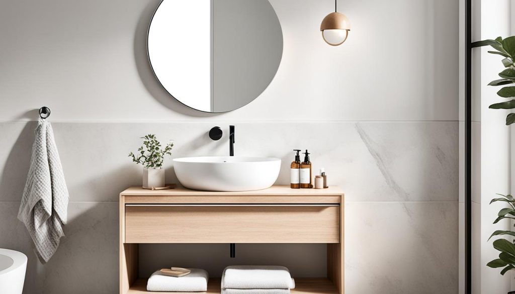 Scandinavian bathroom vanity design