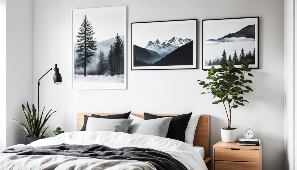 Scandinavian-inspired teen bedroom with simple bed frame