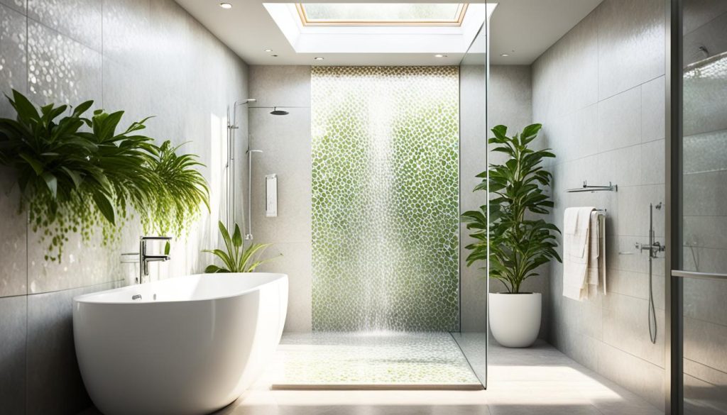 Skylight installation in a bathroom