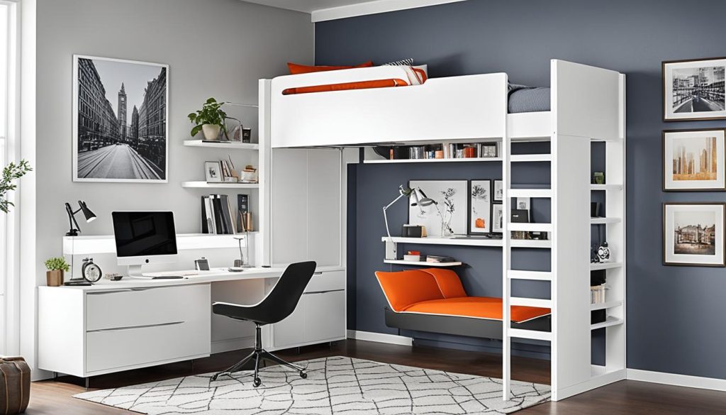 Smart loft beds with integrated technology