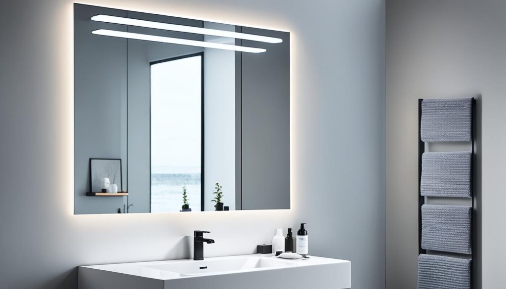 Smart mirrors with integrated LED lighting