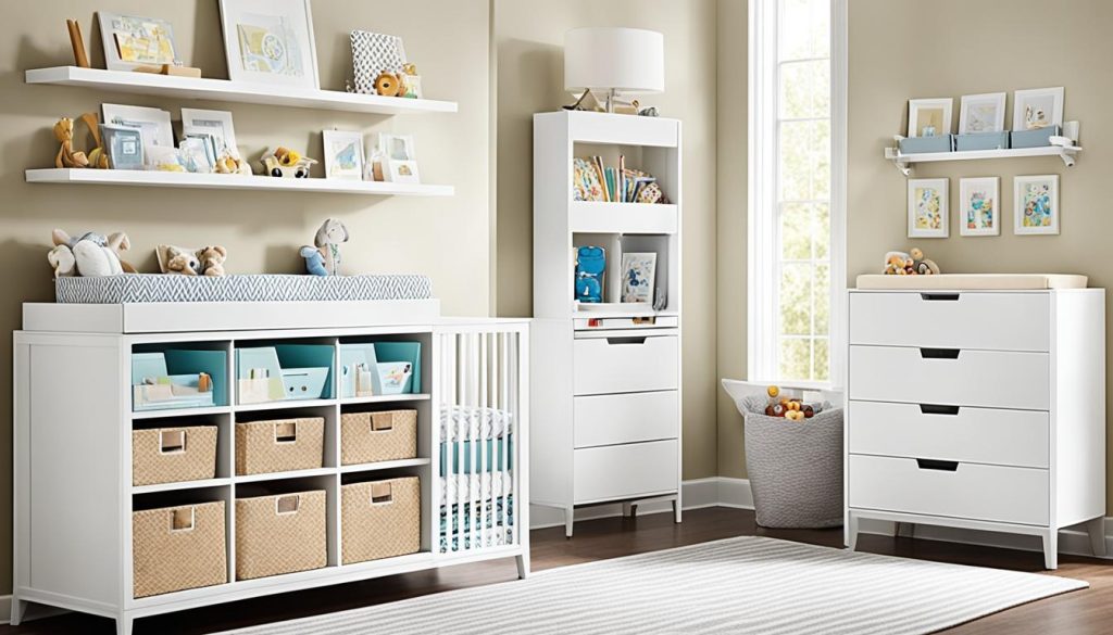 Smart storage solutions for a tech-savvy nursery