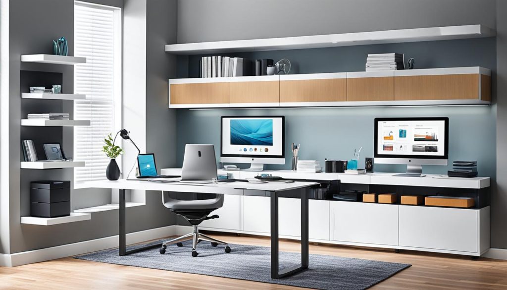 Smart storage solutions for home office