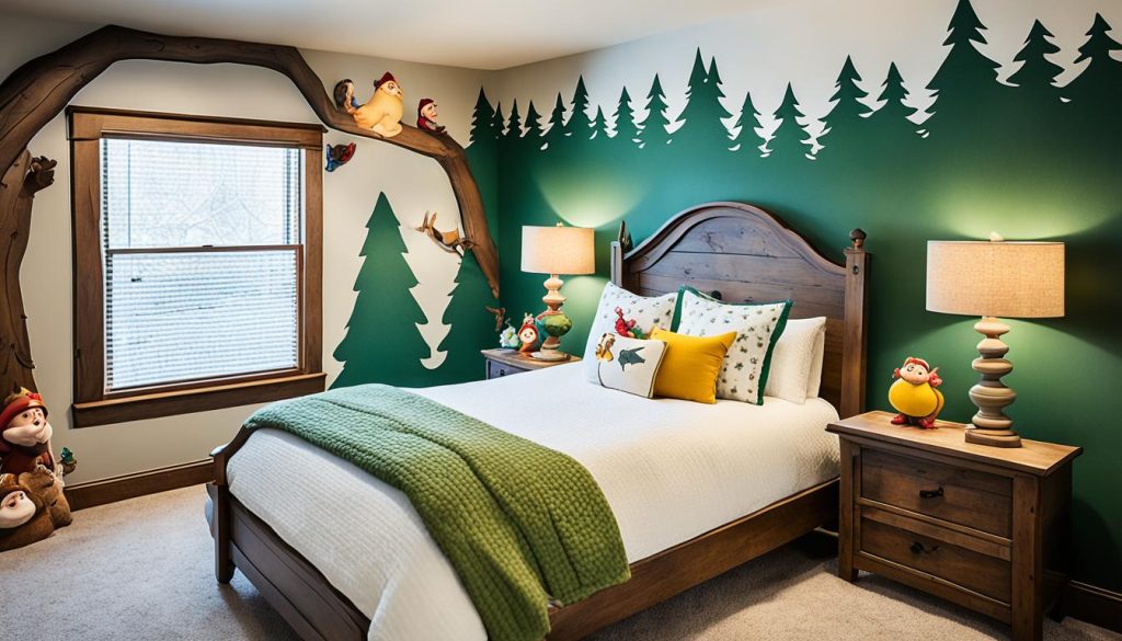 Snow White woodland themed bedroom