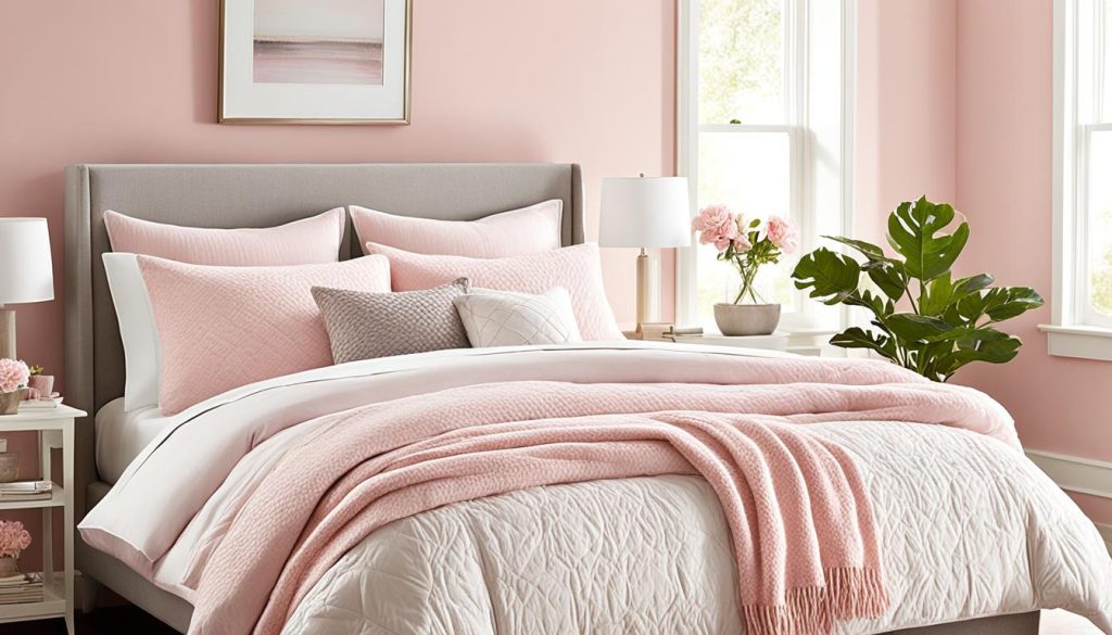 Soft pink bedroom for girls