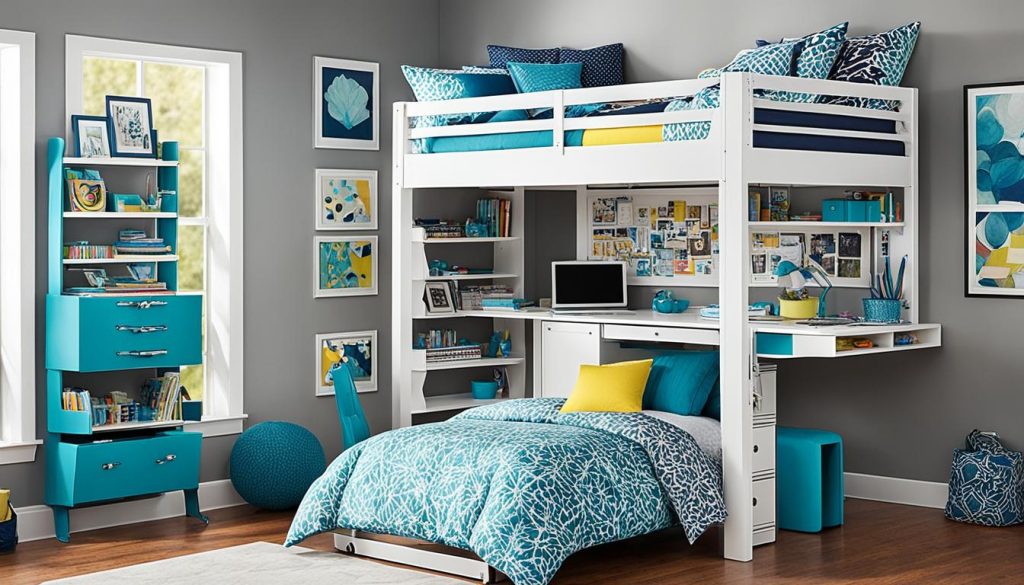 Space-saving furniture for small teen bedrooms