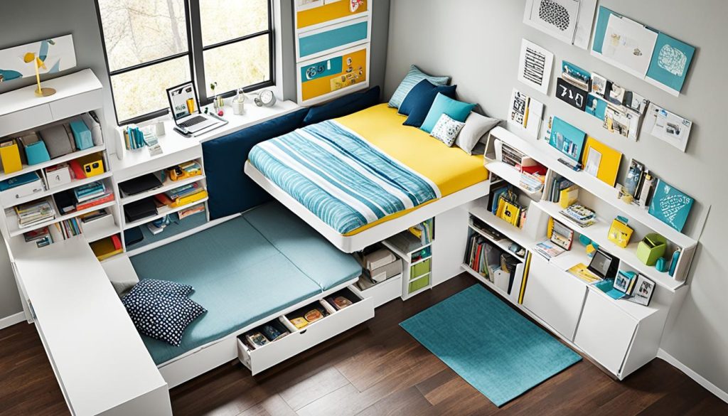 Space-saving furniture for teen bedrooms