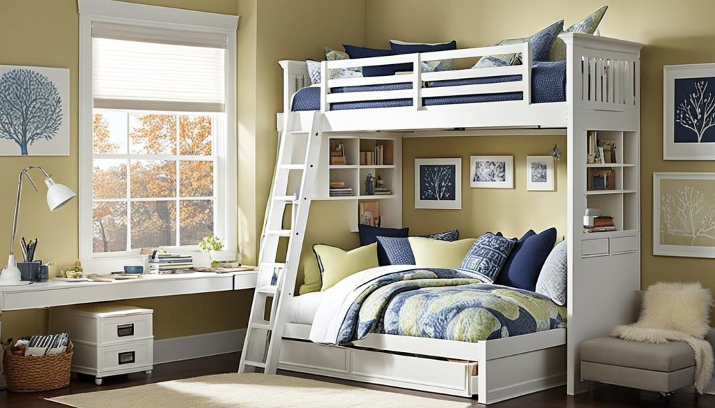 Space-saving guest bedroom furniture