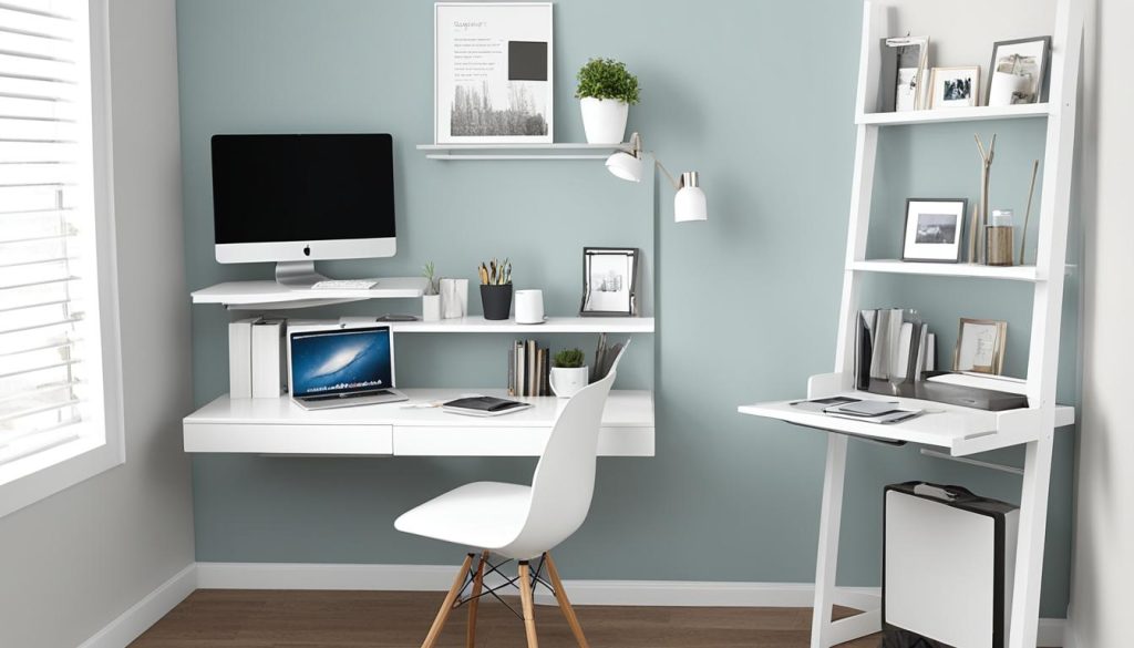 Space-saving home office furniture