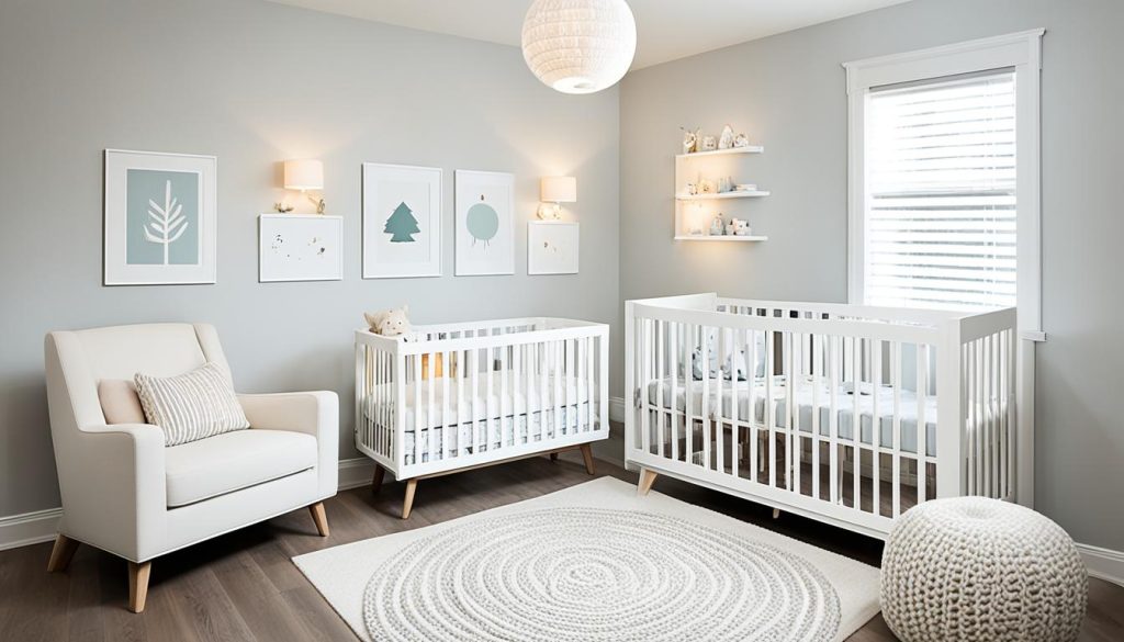 Space-saving lamps for nursery lighting