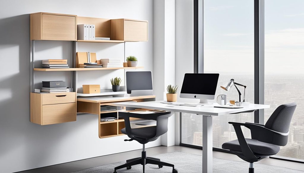 Space-saving solutions for small home offices