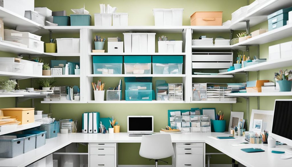 Storage solutions for workspace organization