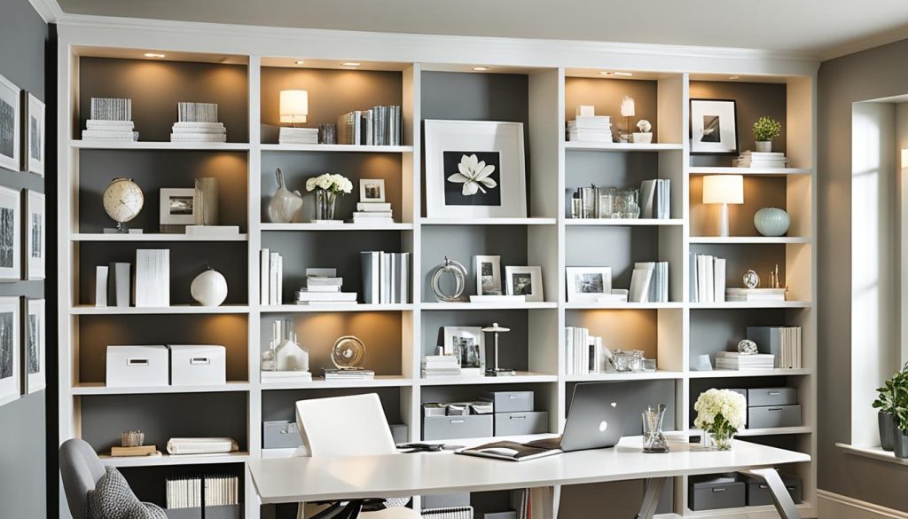 Stylish bookshelves for home office organization