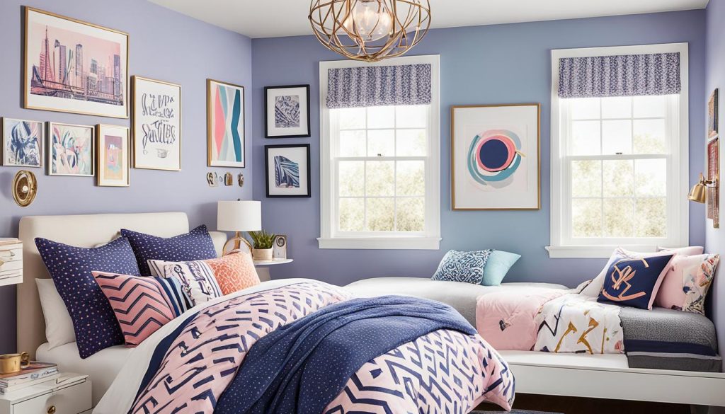 Stylish teen bedrooms with trendy textiles