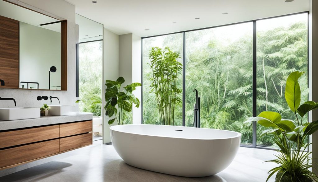 Sustainable luxury bathroom features