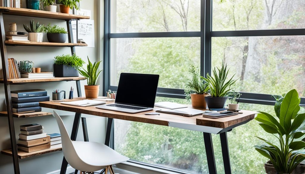 Sustainable materials in home office