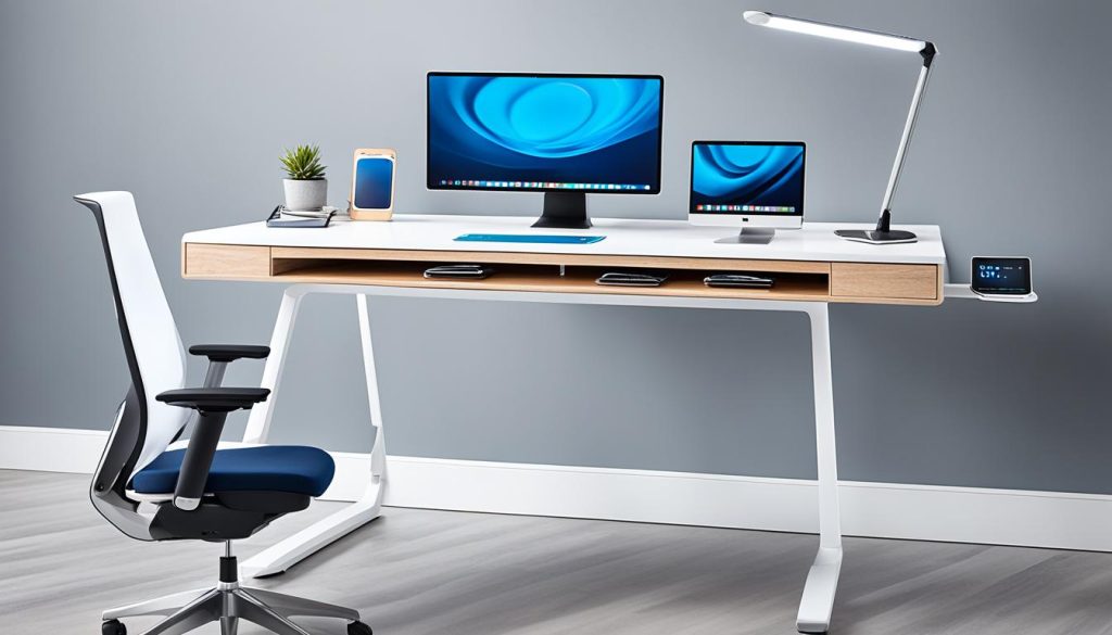 Tech-integrated home office furniture