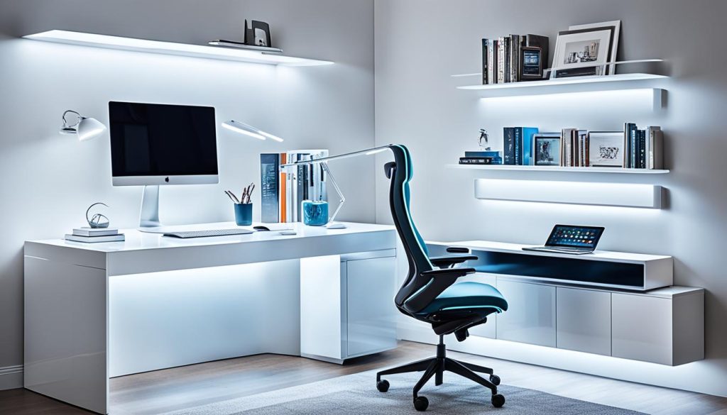 Tech-integrated home office furniture