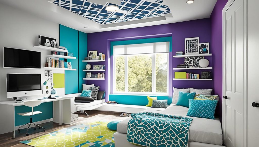 Trendy ceiling styles for teen retreats