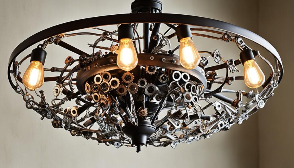 Upcycled lighting fixtures