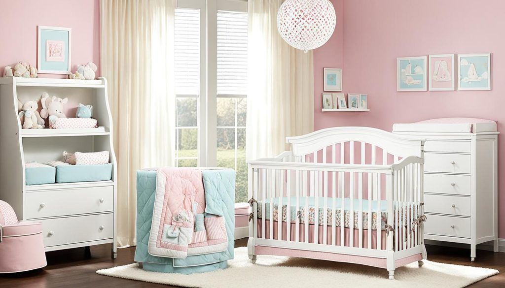 Various crib styles for nursery decor