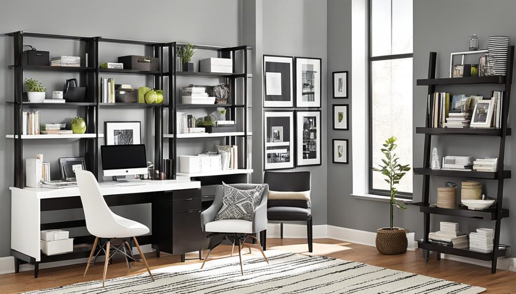 Vertical storage solutions for home office