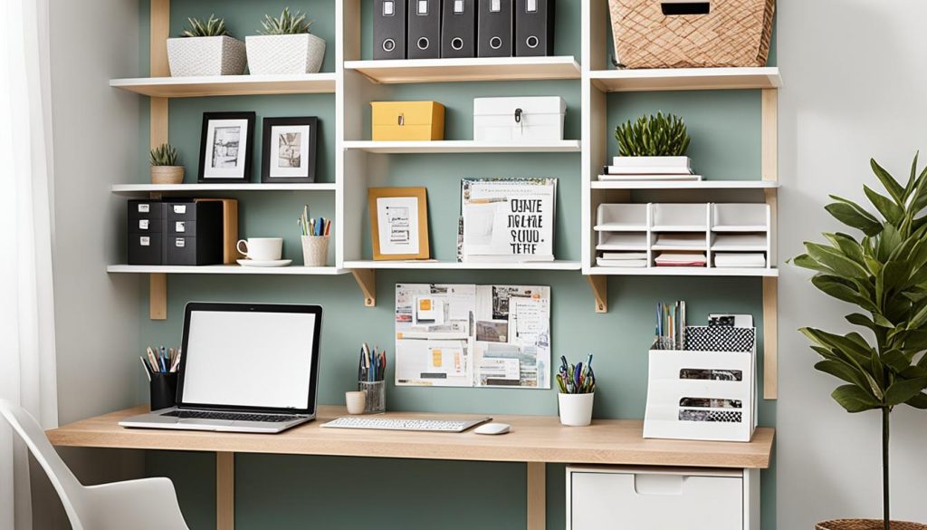 Vertical storage solutions for home offices