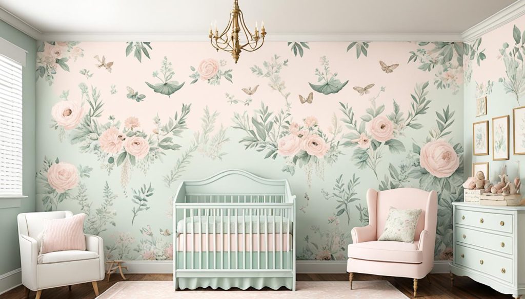 Vintage nursery wallpaper designs