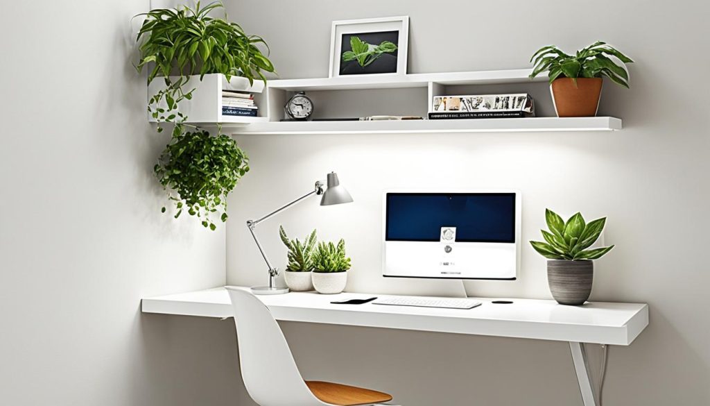 Wall-mounted desks for small apartments