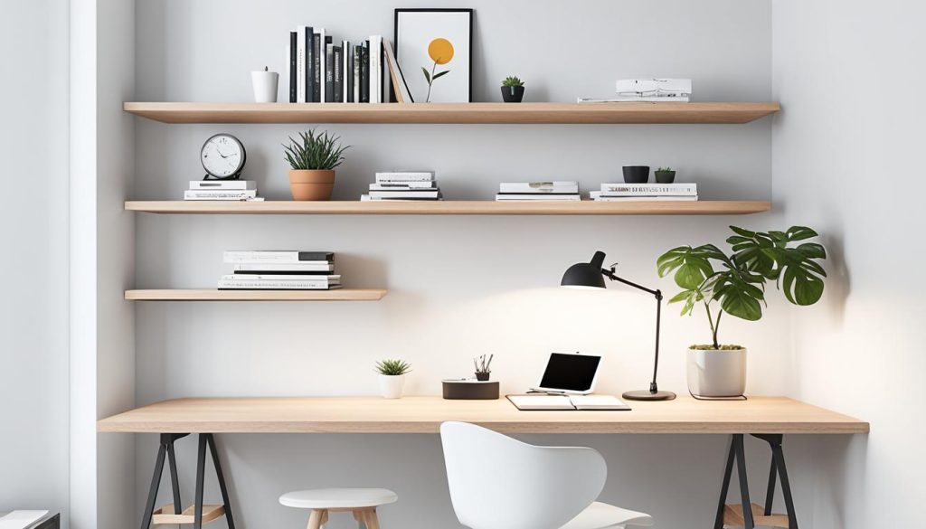 Wall-mounted desks for small spaces