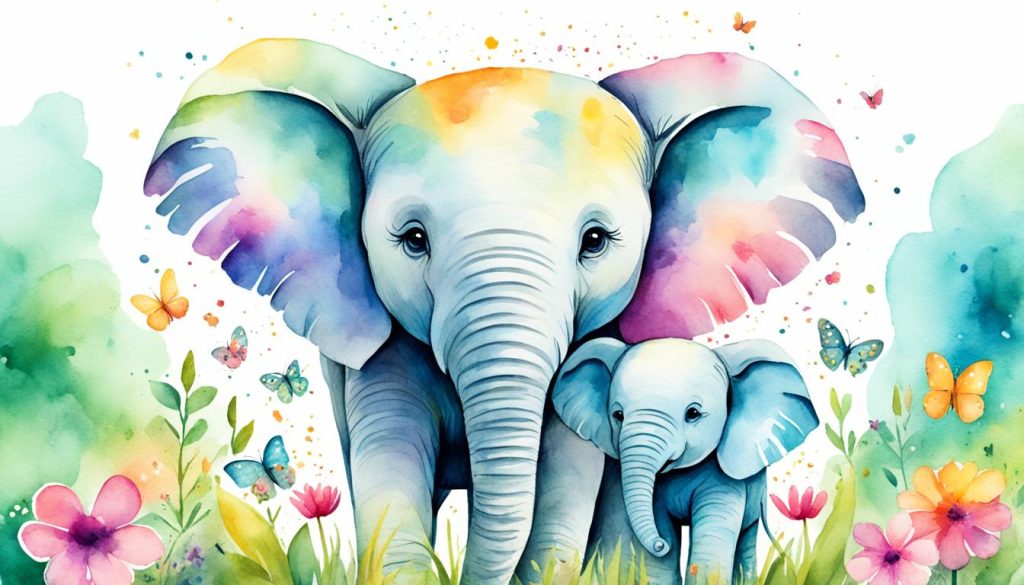 Watercolor animal nursery wall art