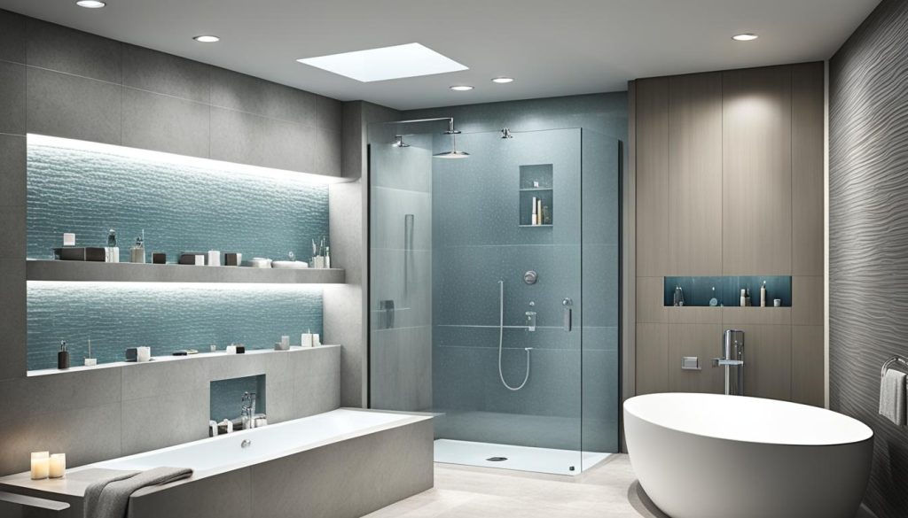 Waterproof bathroom lights for shower and tub areas