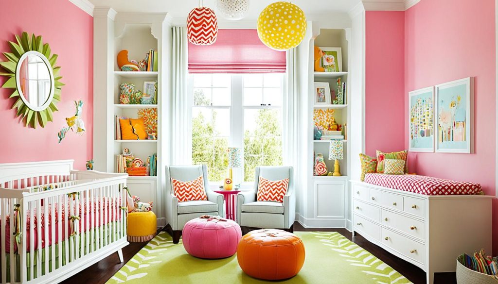 Whimsical nursery color schemes