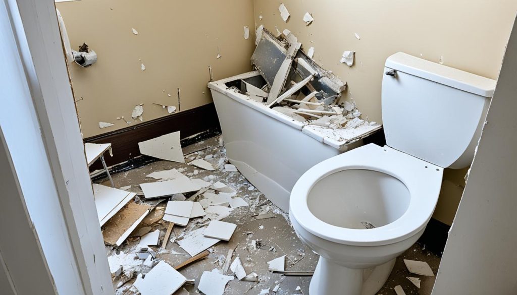 bathroom demolition