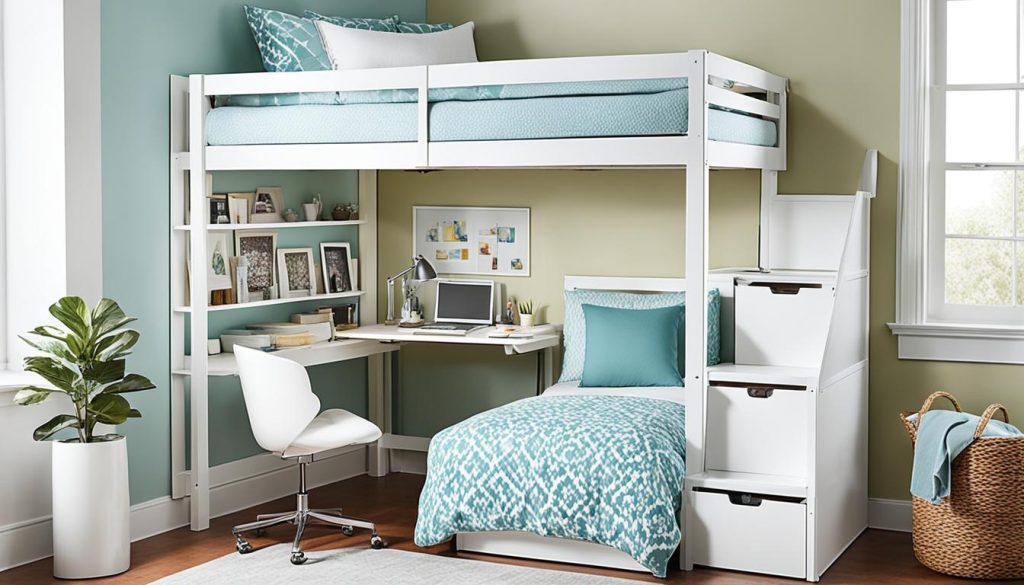 compact guest room loft bed solutions