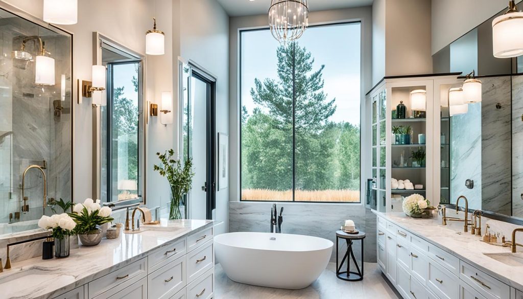 custom home builder luxury bathroom