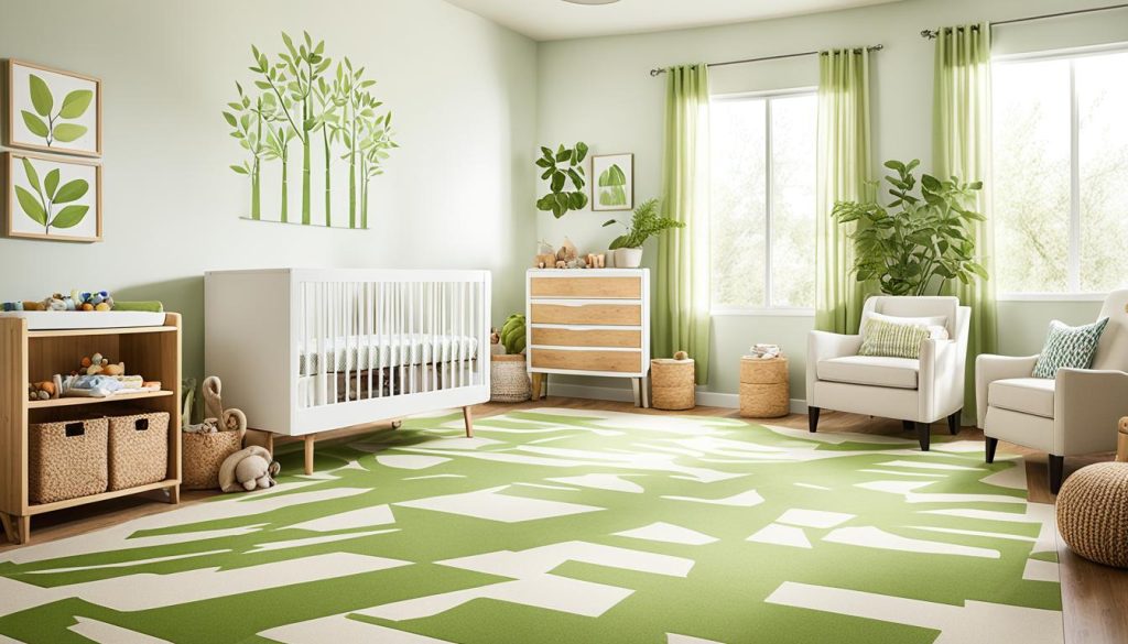 eco-conscious nursery design flooring options