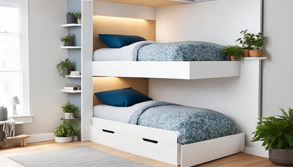 elevated sleeping platforms for maximizing small rooms