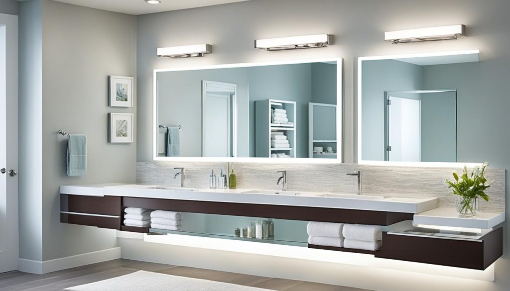 energy-efficient bathroom lighting