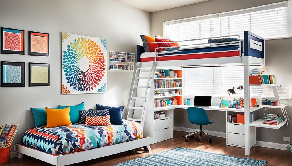 functional loft beds for teens