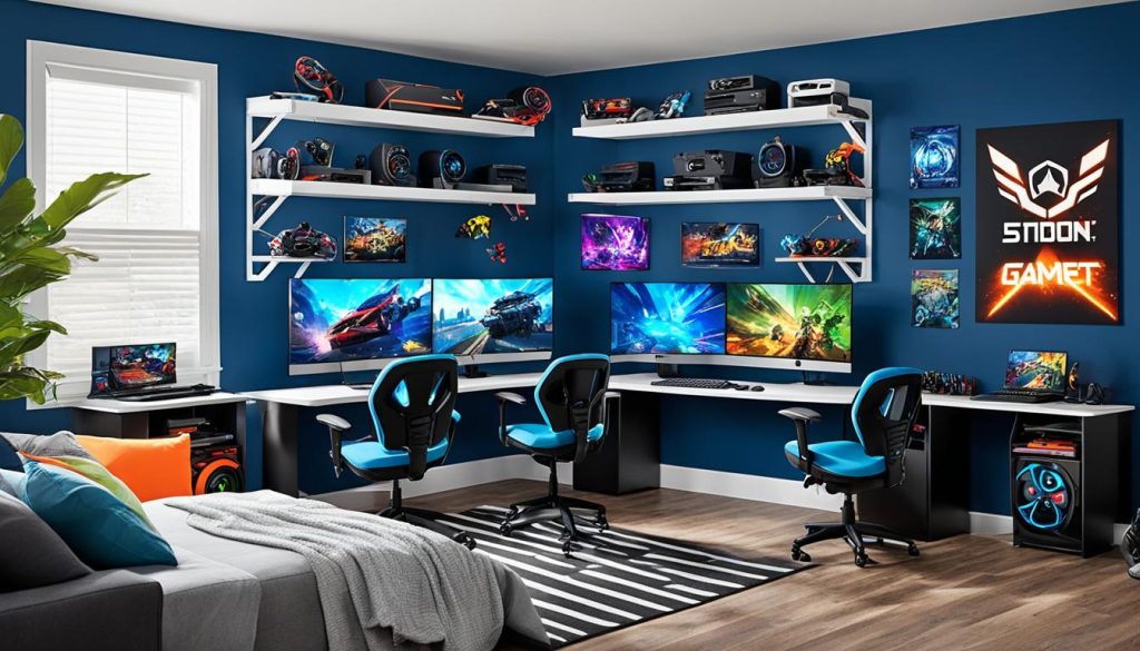 gaming bedroom setup