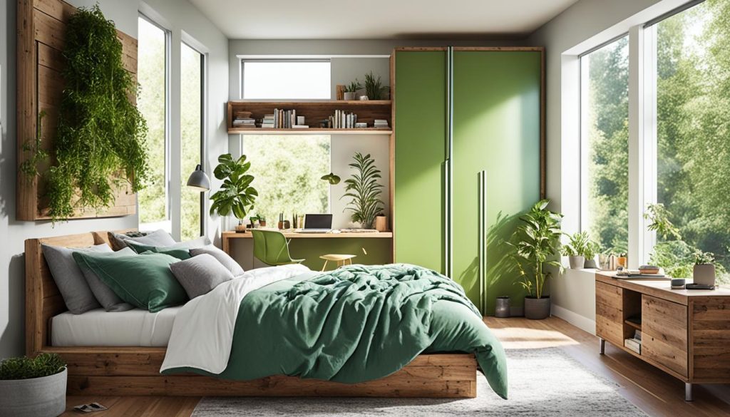 green teen room design