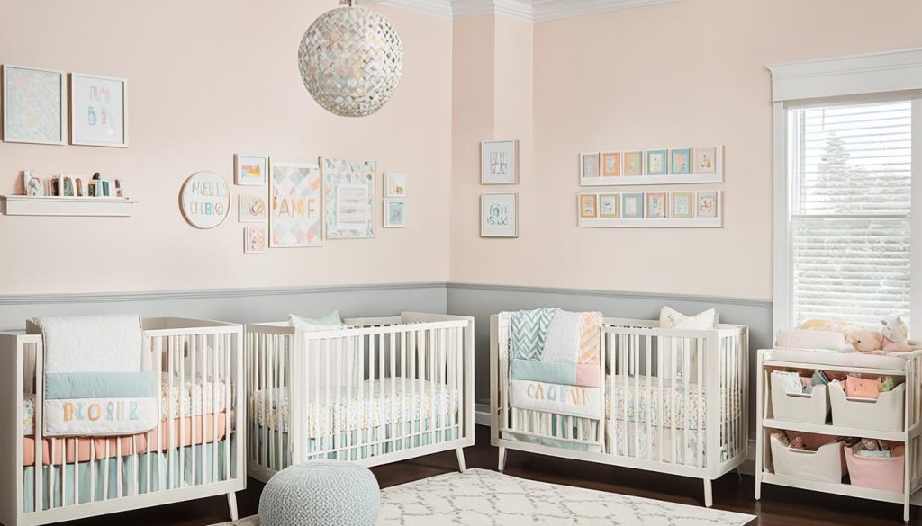 individual twin nursery spaces