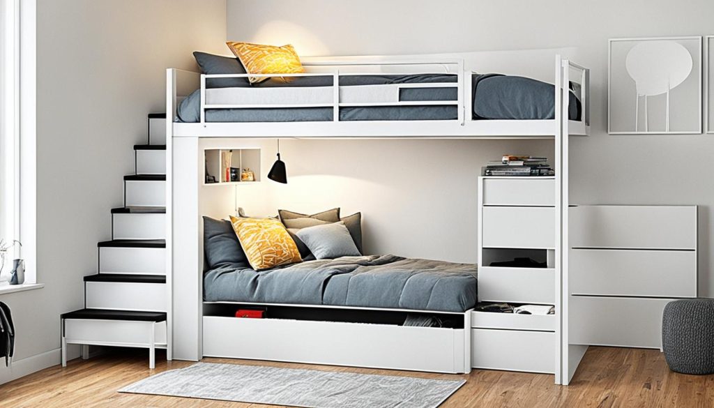 loft beds with storage