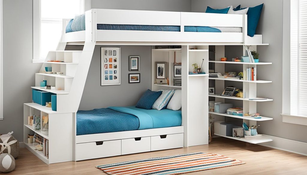 multifunctional loft beds with storage