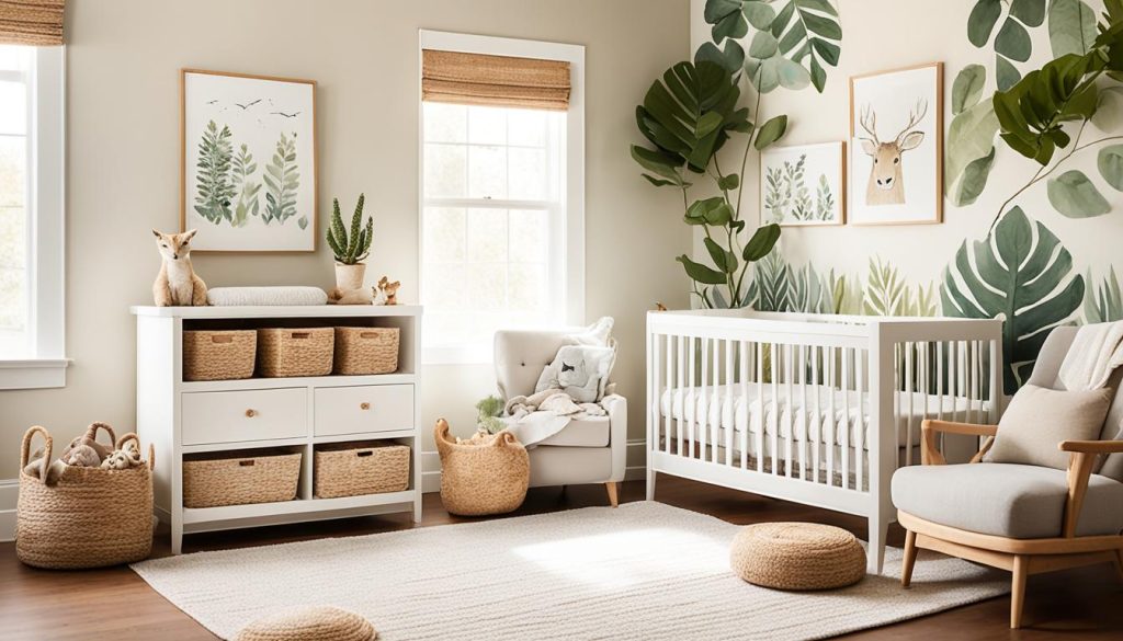 nursery with natural textures