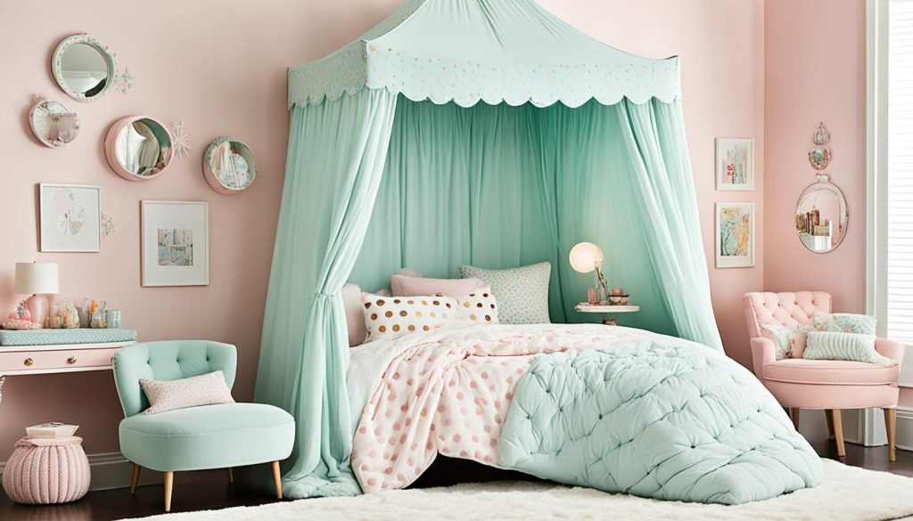 playful furnishings for daughter's bedroom