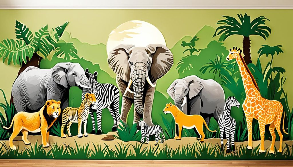 safari-inspired wall art