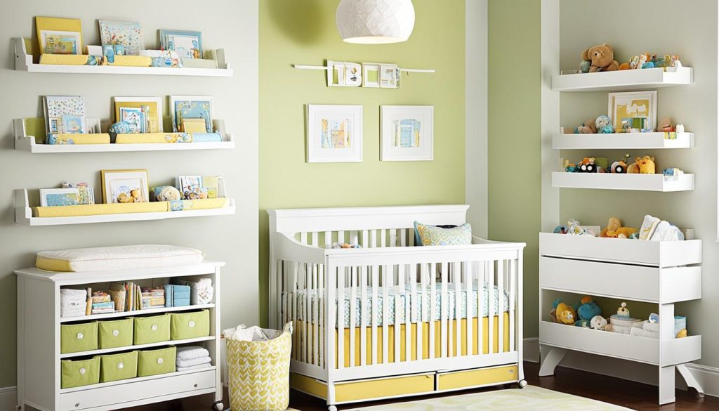 space-saving nursery storage